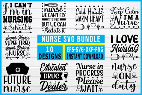 Nurse Svg Bundle Graphic By Smart Design · Creative Fabrica