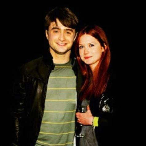 Bonnie Wright and Daniel Radcliffe. Aww, imagine if they were a real ...