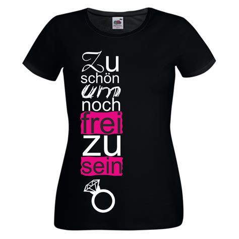 JGA Damen T Shirt Zu schön um noch frei zu sein Shirt Department