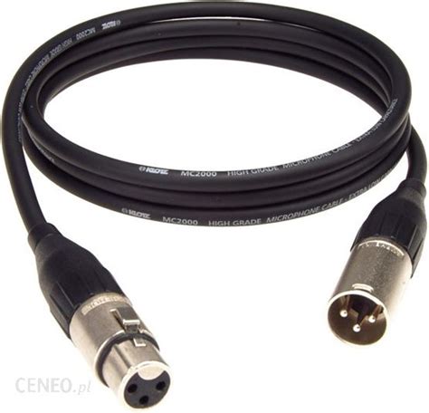 Akcesoria Do Mikrofonu Klotz XLR XLR Amphenol BLACK Kabel Mikrofonowy