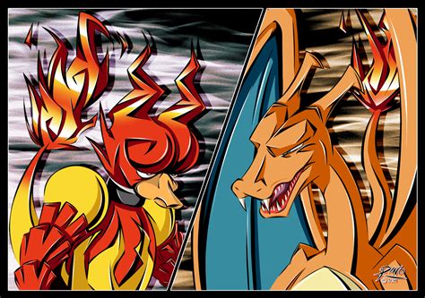 Magmar vs Charizard by R-no71 on DeviantArt