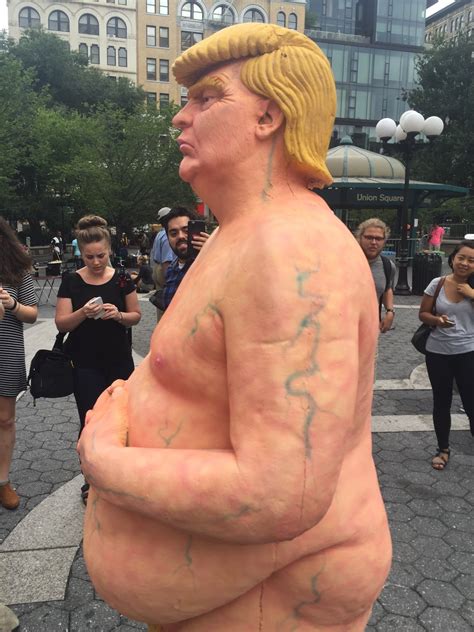 Naked Donald Trump Statue Captures Hearts In New York City But Is