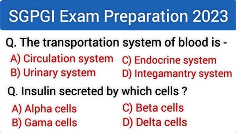 SGPGI Previous Questions Paper Part 1 SGPGI Lucknow Staff Nurse