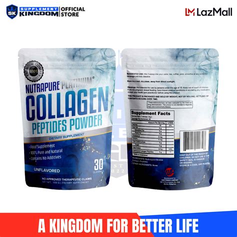 Nutrapure Platinum Collagen Powder Bovine Unflavored Keto Low