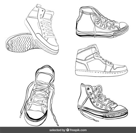 Imágenes De Zapatillas Nike Dibujo Descarga Gratuita En Freepik