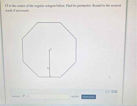 Solved O is the center of the regular octagon below. Find | Chegg.com