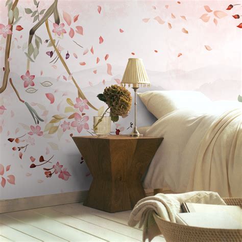 The cherry blossom landscape wallpaper murals on Storenvy