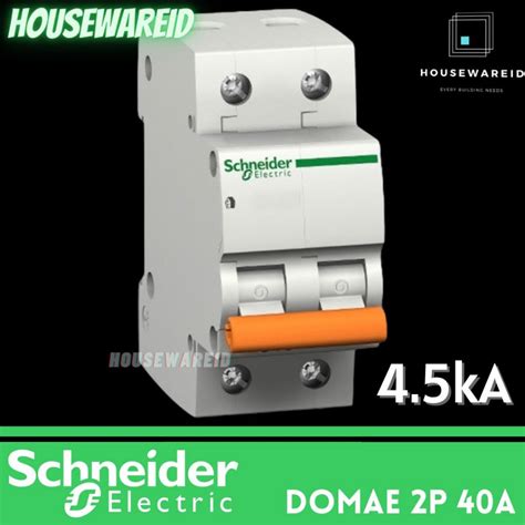 Jual MCB 2p 40a Schneider Domae MCB Schneider 2 Phase 40 Ampere Domae