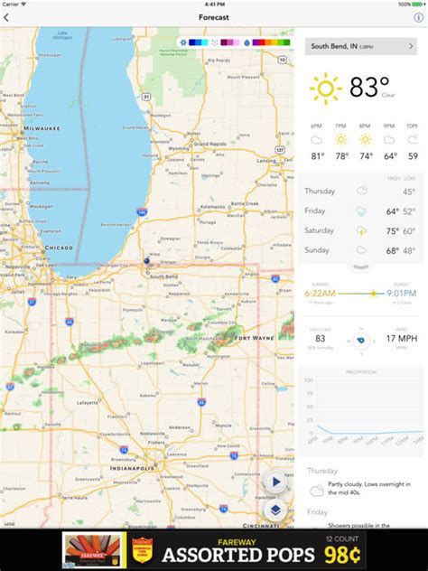 App Shopper: SBN wx South Bend Indiana weather forecast traffic (Weather)