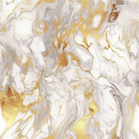 Premium AI Image | Seamless Gold and White Marble Pattern