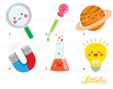 Science kawaii clipart clipart scientifique 16035 - Etsy Canada | Kawaii clipart, Clip art ...