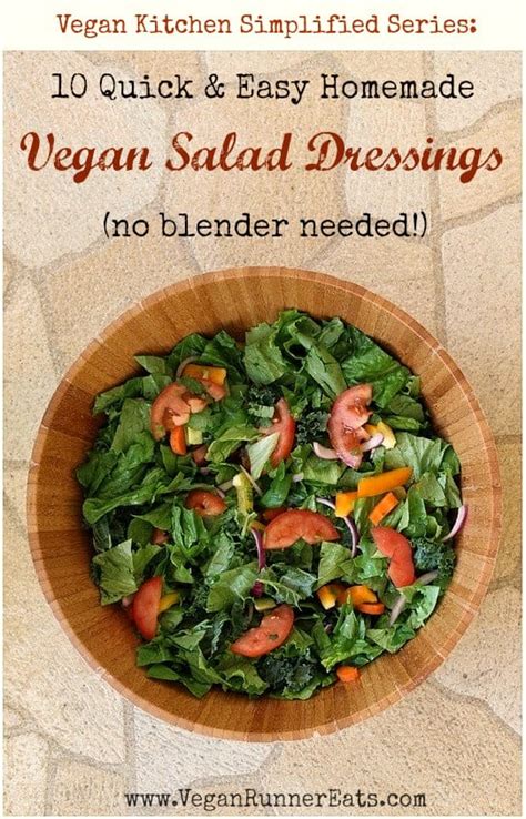 10 Oil Free Vegan Salad Dressing Recipes Vegan Runner Eats