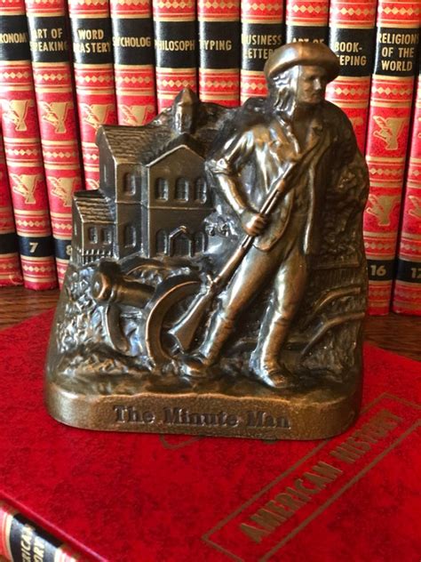 The Minuteman Coin Bank Promotional Bronze Vintage Etsy