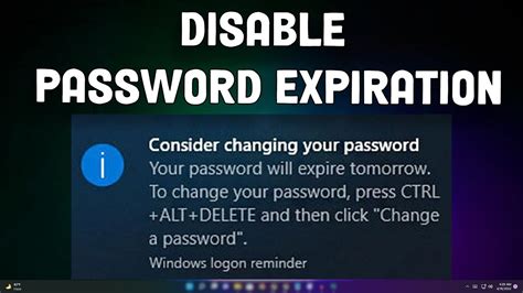 How To Disable Password Expiration For Windows 11 Users Youtube