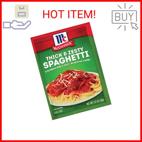 Mccormick Thick And Zesty Spaghetti Sauce Mix 137 Oz Pack Of 12 Ebay