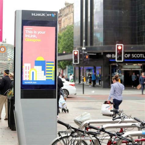 BT Begin Deploying 12 Ultrafast WiFi InLinkUK Kiosks In Glasgow