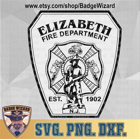 Elizabeth New Jersey Fire Department Svg Nj Firefighter And Rescue Png