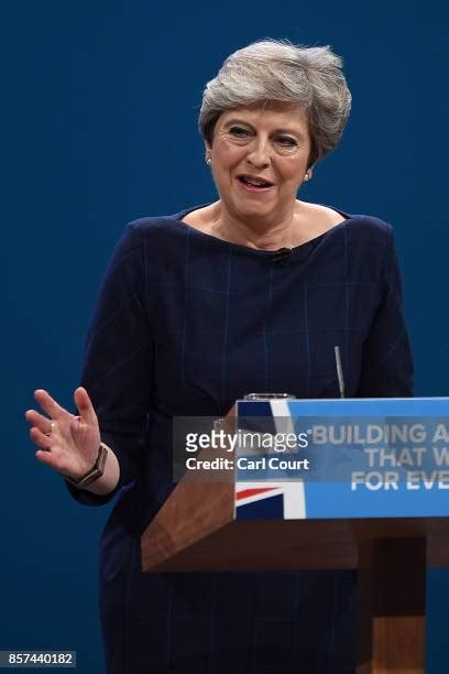 239 Conservative Leader Makes Her Keynote Speech To Party Conference