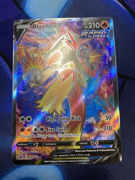 Pokemon Karte Blaziken V Fullart Chilling Reign Kaufen Auf