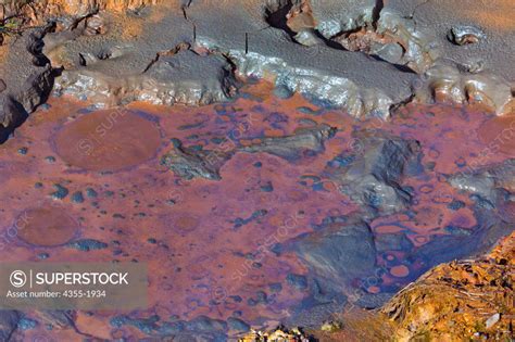 Boiling Mud From Vents And Mudpots In Hverageroi Iceland Hverageroi