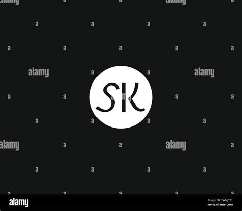 Creative Letter Sk Logo Design Vector Template Stock Vector Image Art