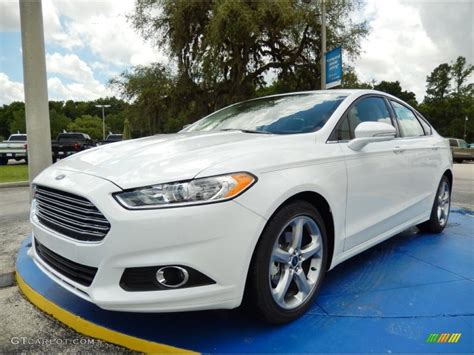 2014 Oxford White Ford Fusion SE EcoBoost 100465659 Photo 2