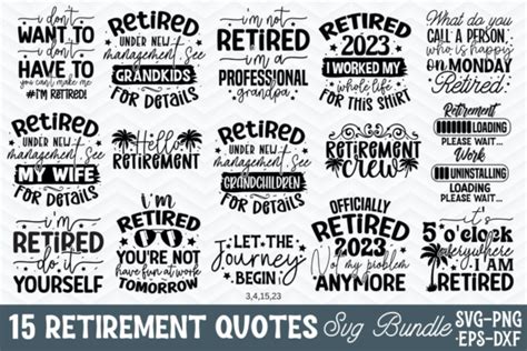 Retirement Quotes Svg Bundle Graphic By Craftart Creative Fabrica