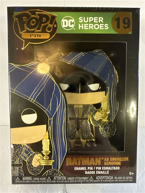 Funko Pop Pin Dc Super Heroes Holiday Batman As Ebenezer Scrooge 19