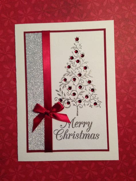 A Card With A Christmas Tree On It