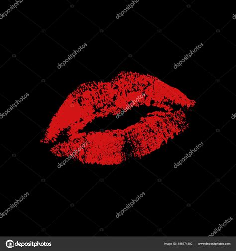 Kiss Sexy Red Lipstick Stock Vector By ©ahmety34 185674802