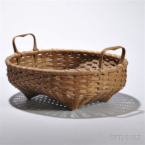 Panier Shaker à poignée ovale Basket Basket weaving patterns