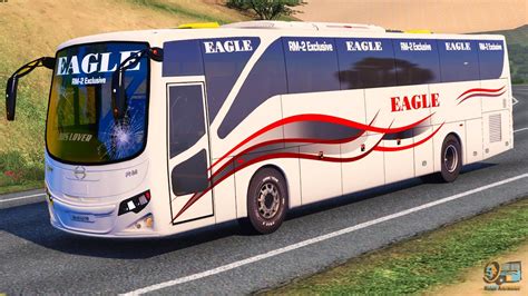 Eagle Paribahan Hino RM2 Bus Dhaka To Cox Bazar D Next Gen Map ETS2