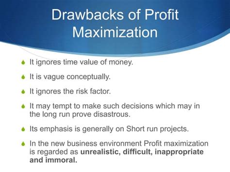 Profit Maximization Vs Wealth Maximization