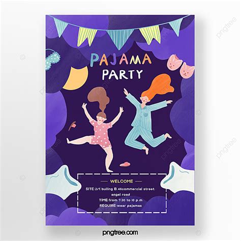 Pajamas Happy Party Poster Template Download On Pngtree