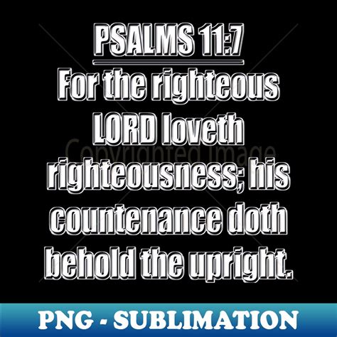 PSALM 117 KJV Bible Verse For The Righteous LORD Loveth Righ Inspire