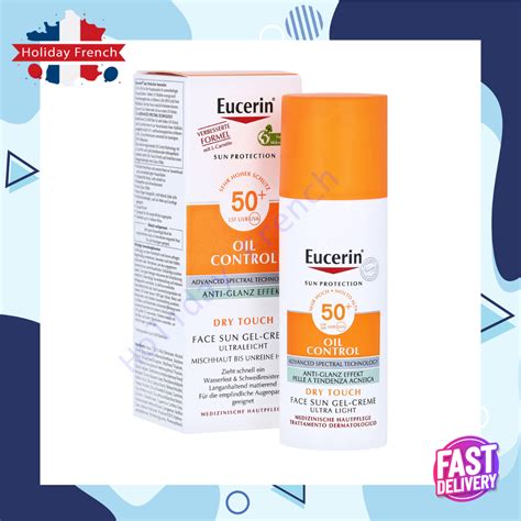 Eucerin Sun Dry Touch Oil Control Face SPF50 50ml Europe Package Exp