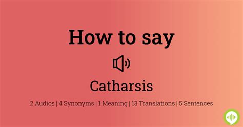 how to pronounce catharsis