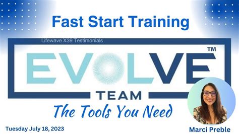 Fast Start Lifewave Evolve Team Training Learn The Tools YouTube