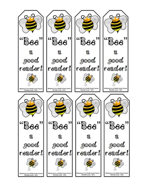 Free Printable Bookmark Templates Templatelab Free Printable Hot Sex