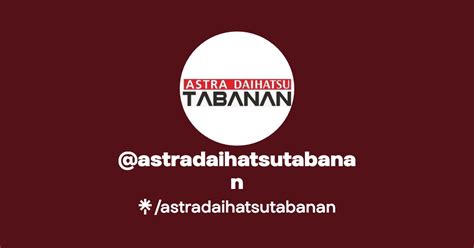 Astradaihatsutabanan Instagram Facebook Tiktok Linktree