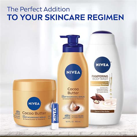 Nivea Cocoa Butter Body Lotion With Deep Nourishing Serum 169 Fl Oz Pump Bottle Iimonoliving