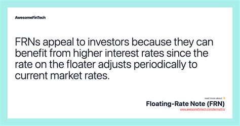 Floating Rate Note FRN AwesomeFinTech Blog