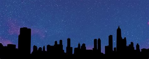 Twitch Profile Banner City Skyline And Night Sky Twitch Profile