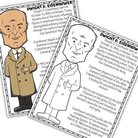 Dwight D. Eisenhower Timeline Worksheet & Research Project
