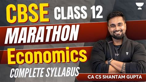 Cbse Class 12 Marathon Economics Cbse Board Exams 2024 Commerce