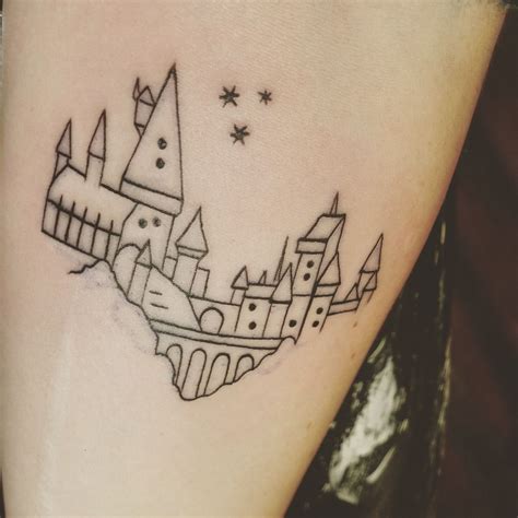 Hogwarts Silhouette Tattoo