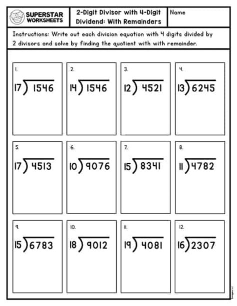 Division Without Remainders Worksheet Worksheets For Kindergarten