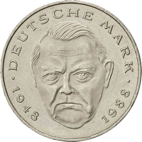 Two Marks Ludwig Erhard Coin From Germany Online Coin Club