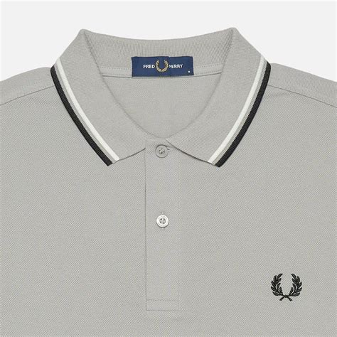 Fred Perry Twin Tipped Polo Shirt Blackcrystal Blue