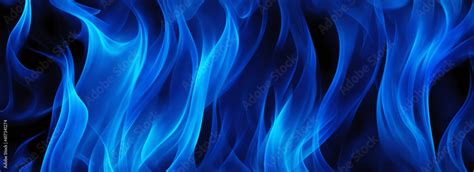 Blue flames of fire background texture from Generative AI Stock ...